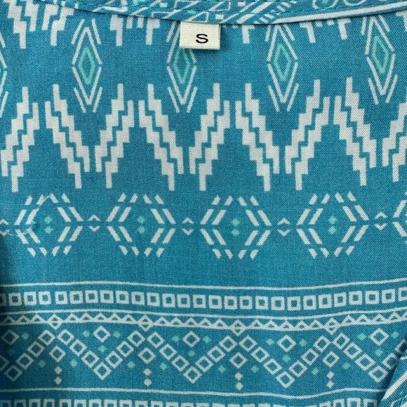 Powder blue button front maxi dress - Picture 13 of 13